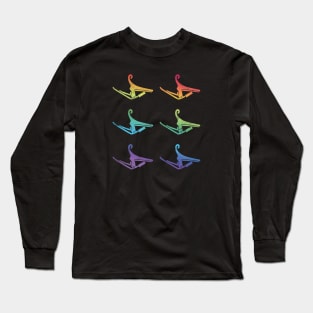 Guitar Capo Colorful Theme Long Sleeve T-Shirt